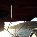 Coming into San Juan Harbour past the old Forts